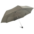 3 pliegues damas en línea negro precio barato al por mayor mano abierta paraguas